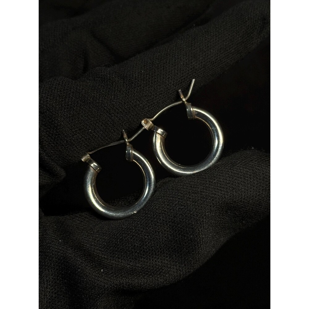 Sterling Silver Classic Hoop Earrings